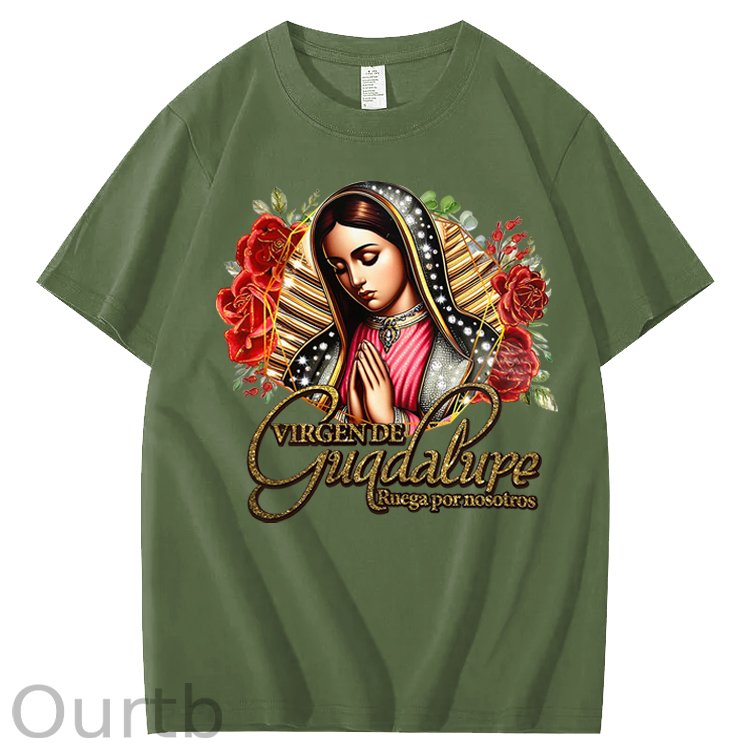 Virgen de Guadalupe Ruega Por Nosotros 100% Cotton T-Shirt