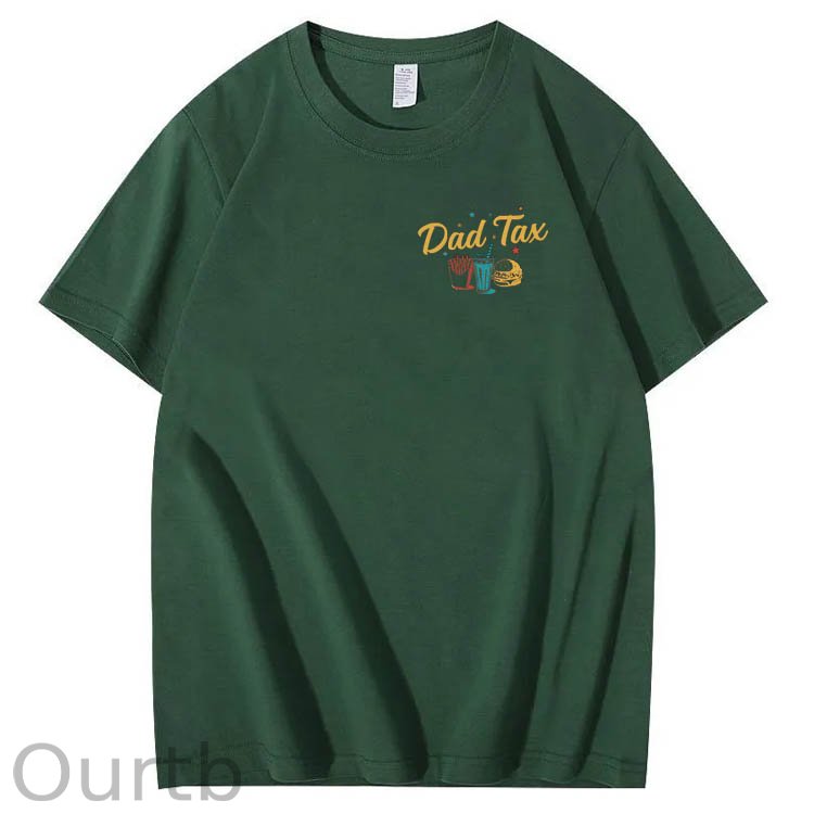 Official Dad Tax Pattern Print 100%Cotton T-Shirt