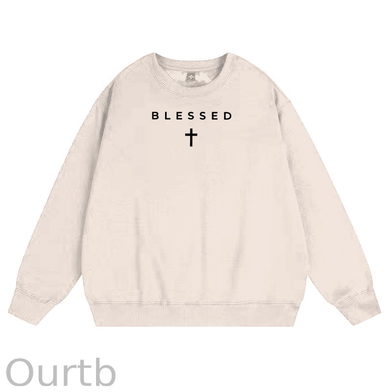 Cross Blessed 100% Cotton Fleece Sweatshirt