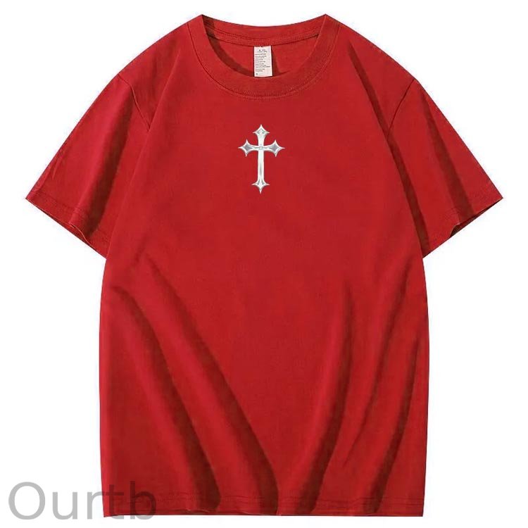 Jesus Is Being Pattern Crew Neck T-Shirt