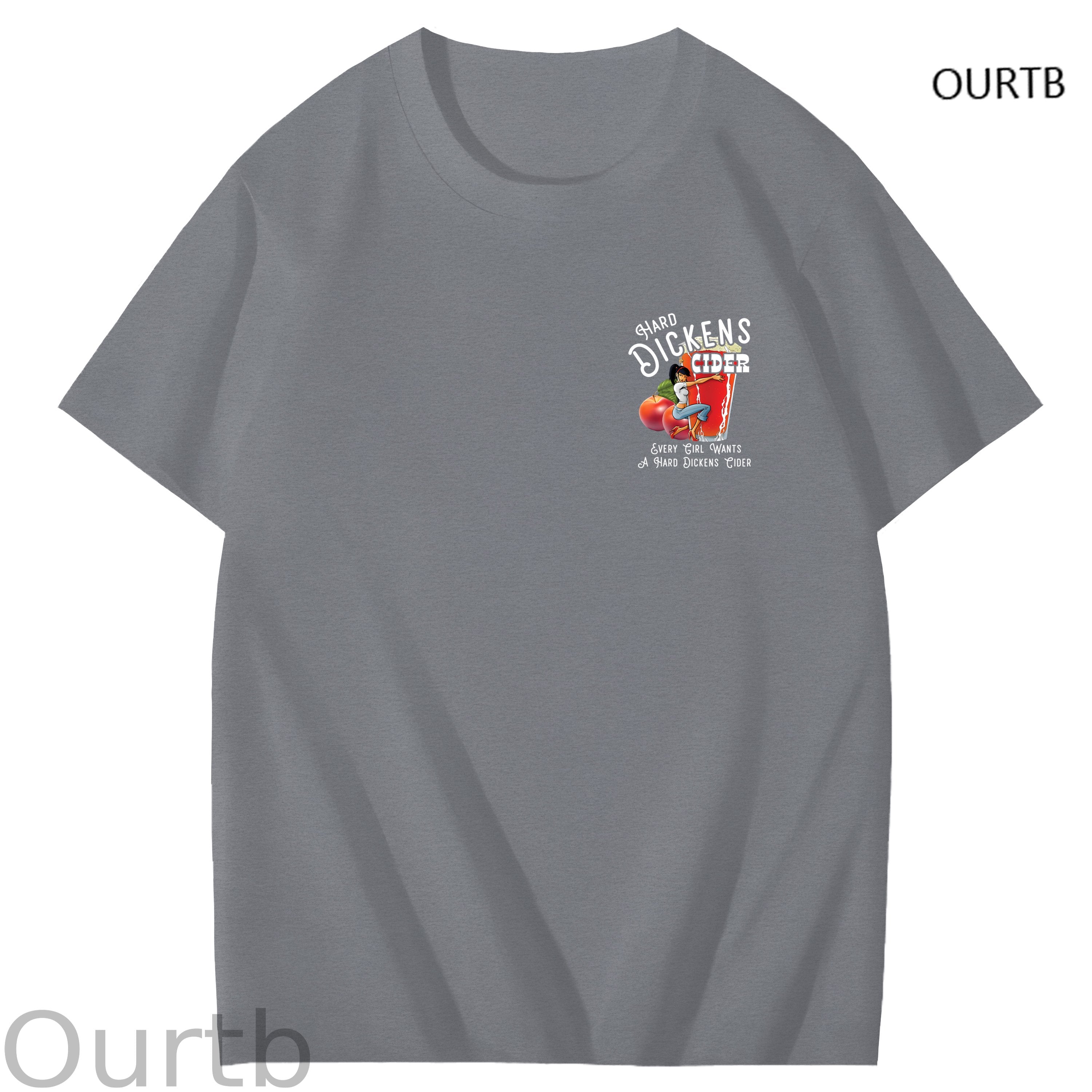 Hard Dickens Cider Every Girl Wants A Hard Dickens Cider Art Pattern Print T-Shirt