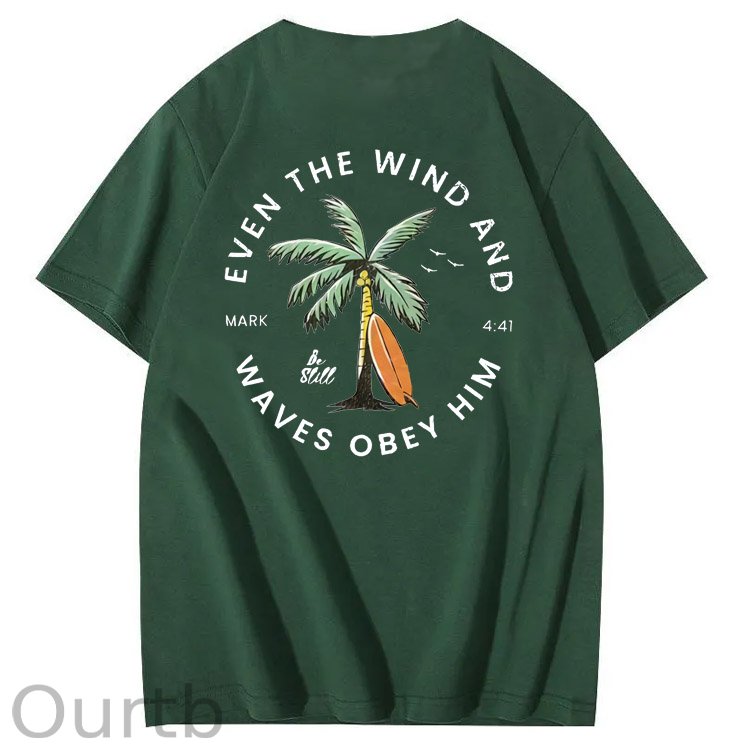 Be Still  Pattern Print 100%Cotton T-Shirt