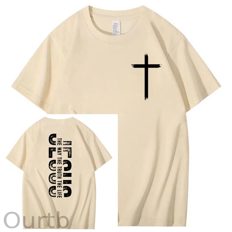 Faith Jesus The Way The Truth The Life 100% Cotton T-Shirt