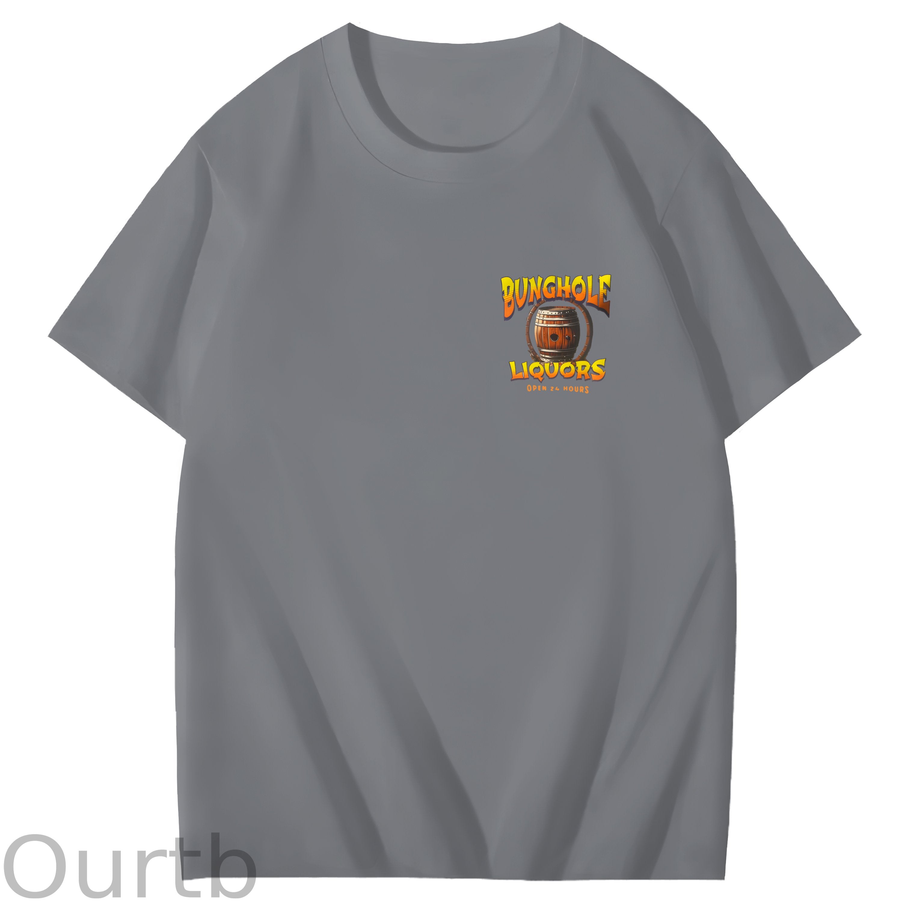 Big Johnson's Fequila Art Pattern Print T-Shirt