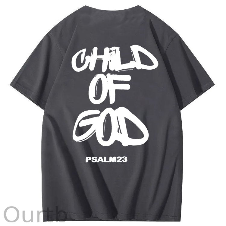 Child Of God Print Crew Neck T-Shirt