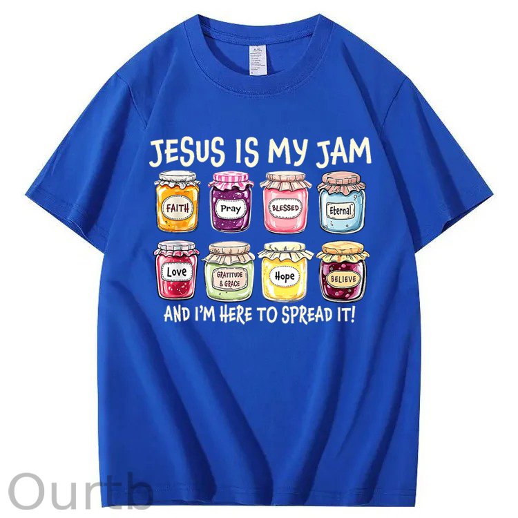 Jesus Is My Jam Christian 100% Cotton T-Shirt