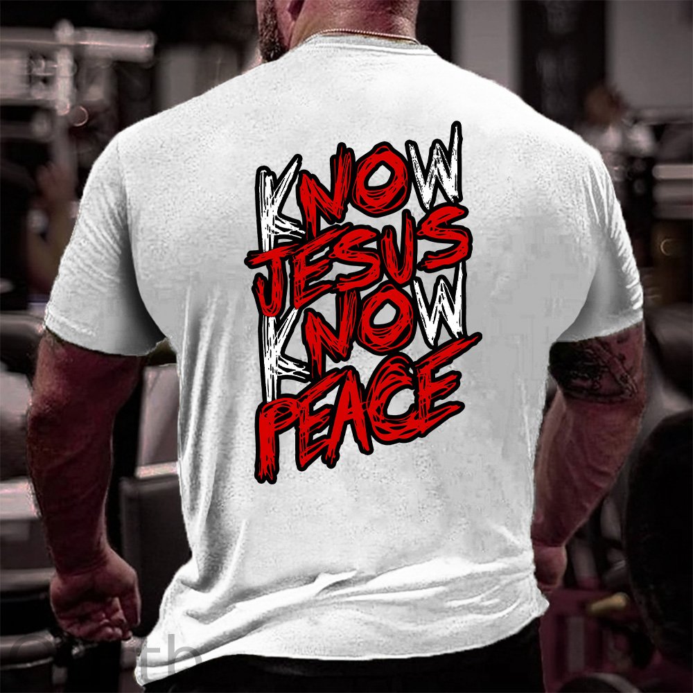 GEN X Know Jesus Know Peace Sweatshirt - Gift Christian Religious Catholic God Faith
