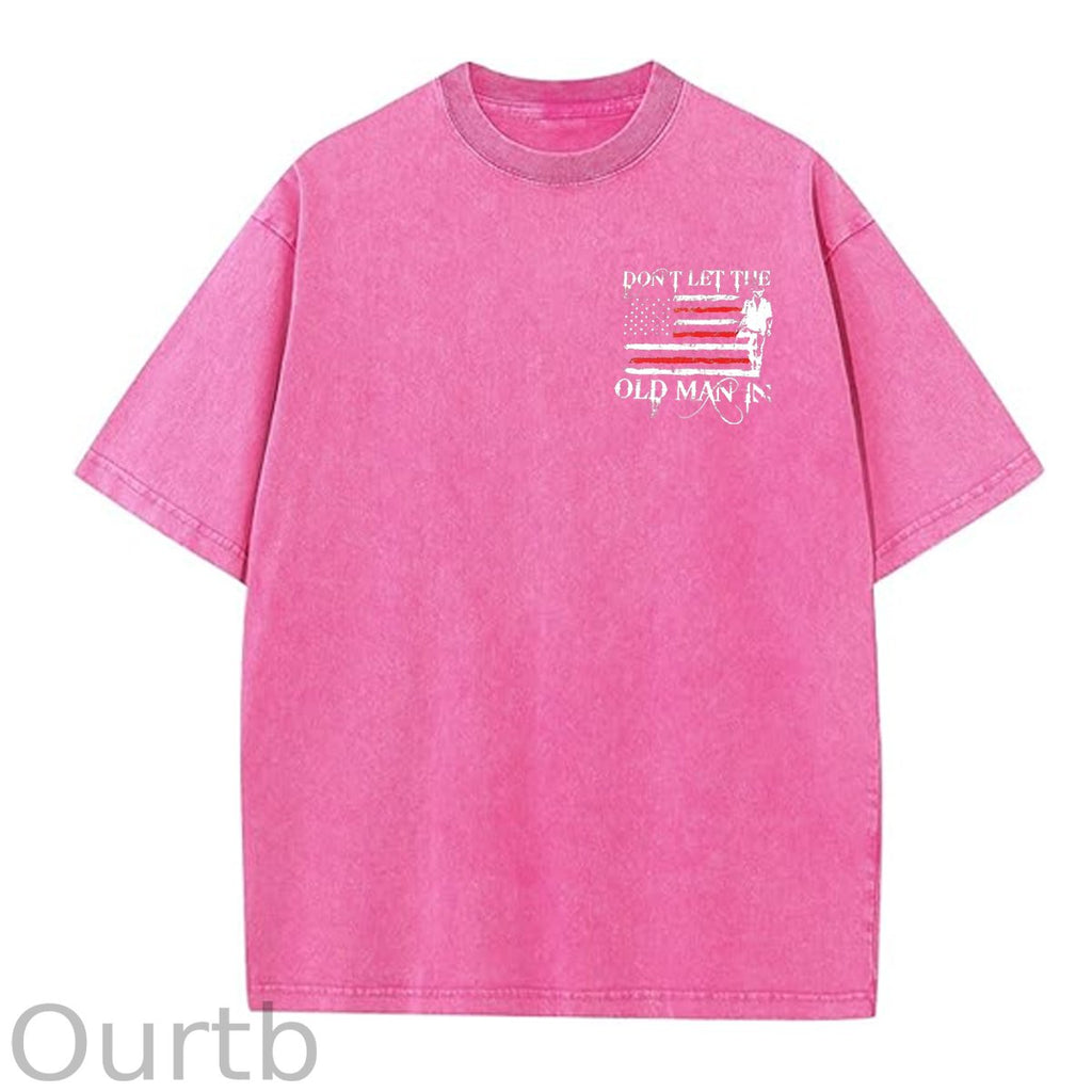 Don't Let The Old Man In Pattern Crew Neck T-Shirt