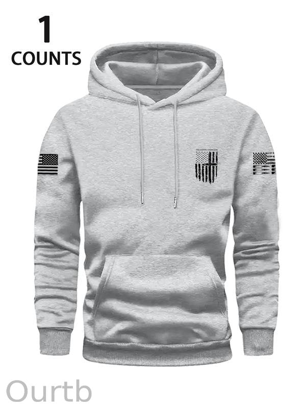 One Nation Under God Cotton Fleece Hooded Sweatshirt