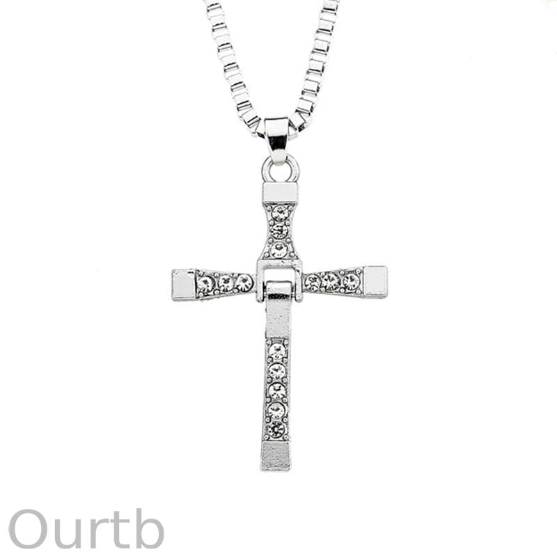 Casual Fashion Shiny Cross Necklace 59489667TO