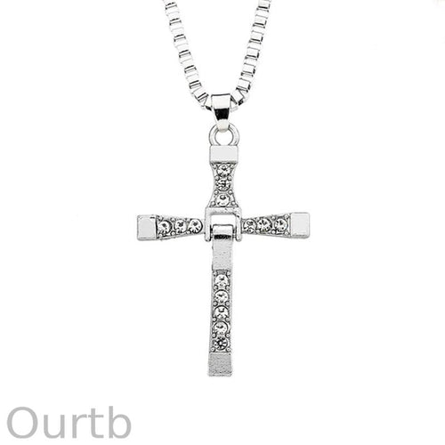 Casual Fashion Shiny Cross Necklace 59489667TO