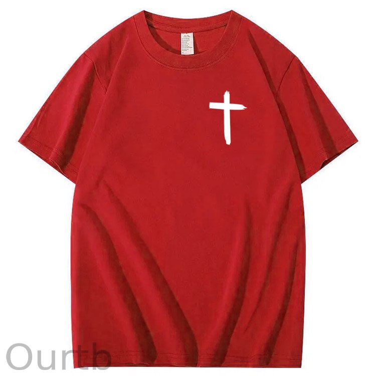 Jesus Loves You Bro Pattern  Print 100%Cotton T-Shirt