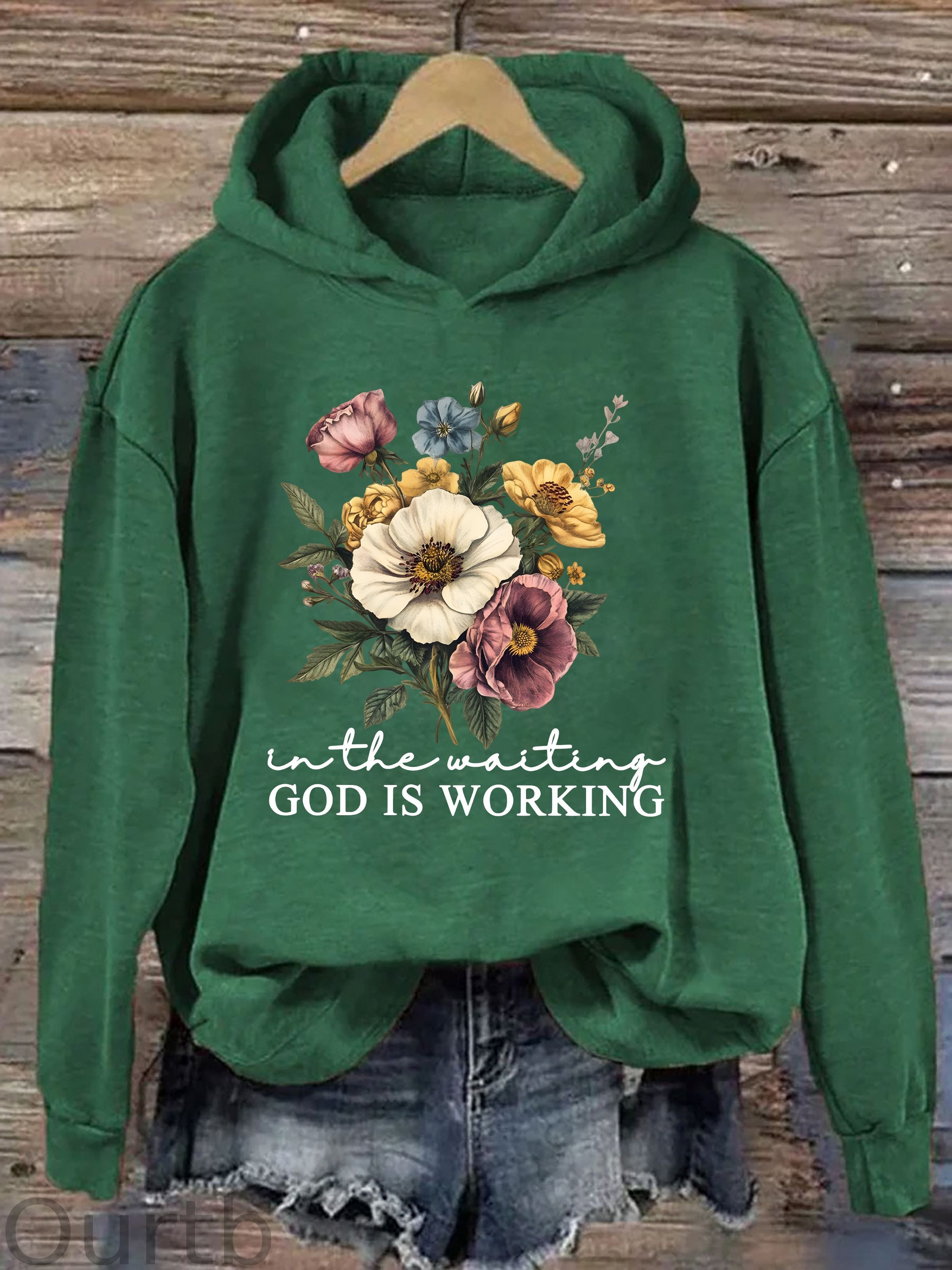 In The Waiting God Is Working Hoodie