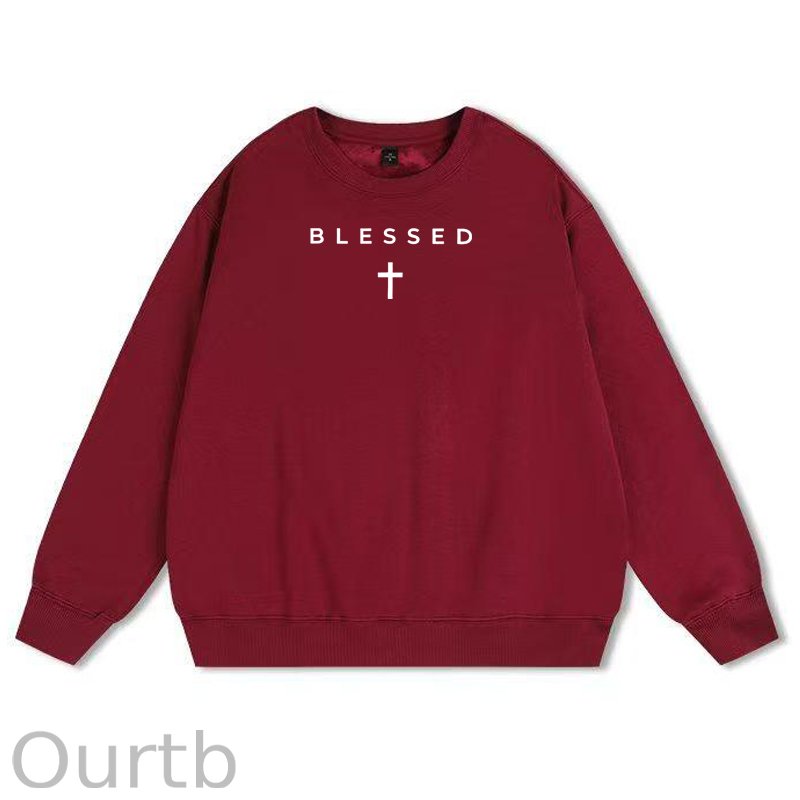 Cross Blessed 100% Cotton Fleece Sweatshirt