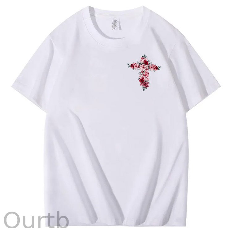 Hard Fought Pattern Print Crew Neck T-Shirt