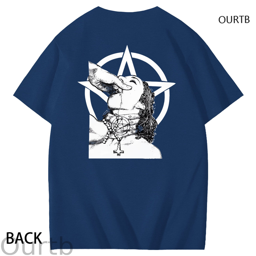Haywood Satanic Nun Faith Funny Adult Art Pattern Print T-Shirt