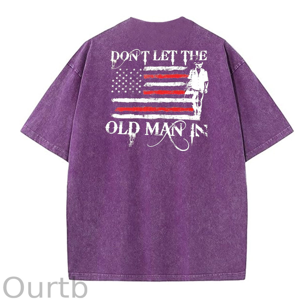 Don't Let The Old Man In Pattern Crew Neck T-Shirt