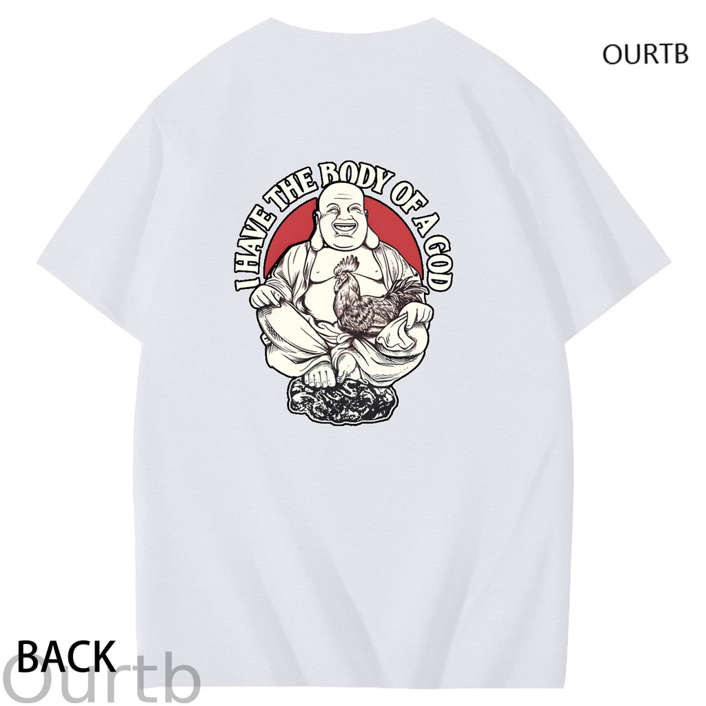 I Have The Body Of A God Funny Adoult Art Pattern Print T-Shirt