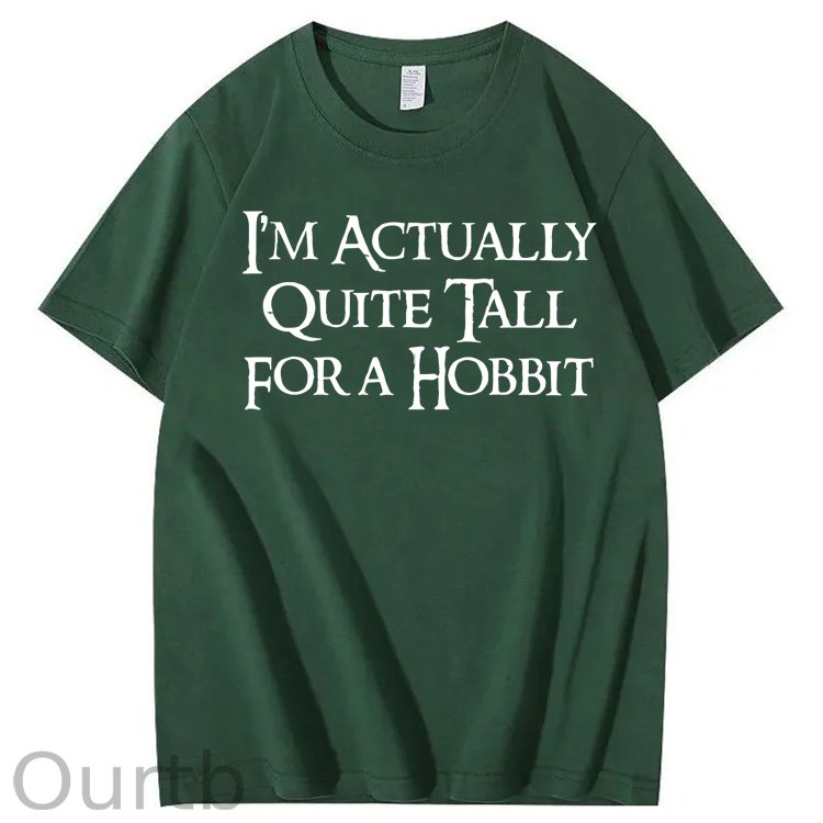 Vintage I'm Actually Quite Tall for a Hobbit 100% Cotton T-Shirt