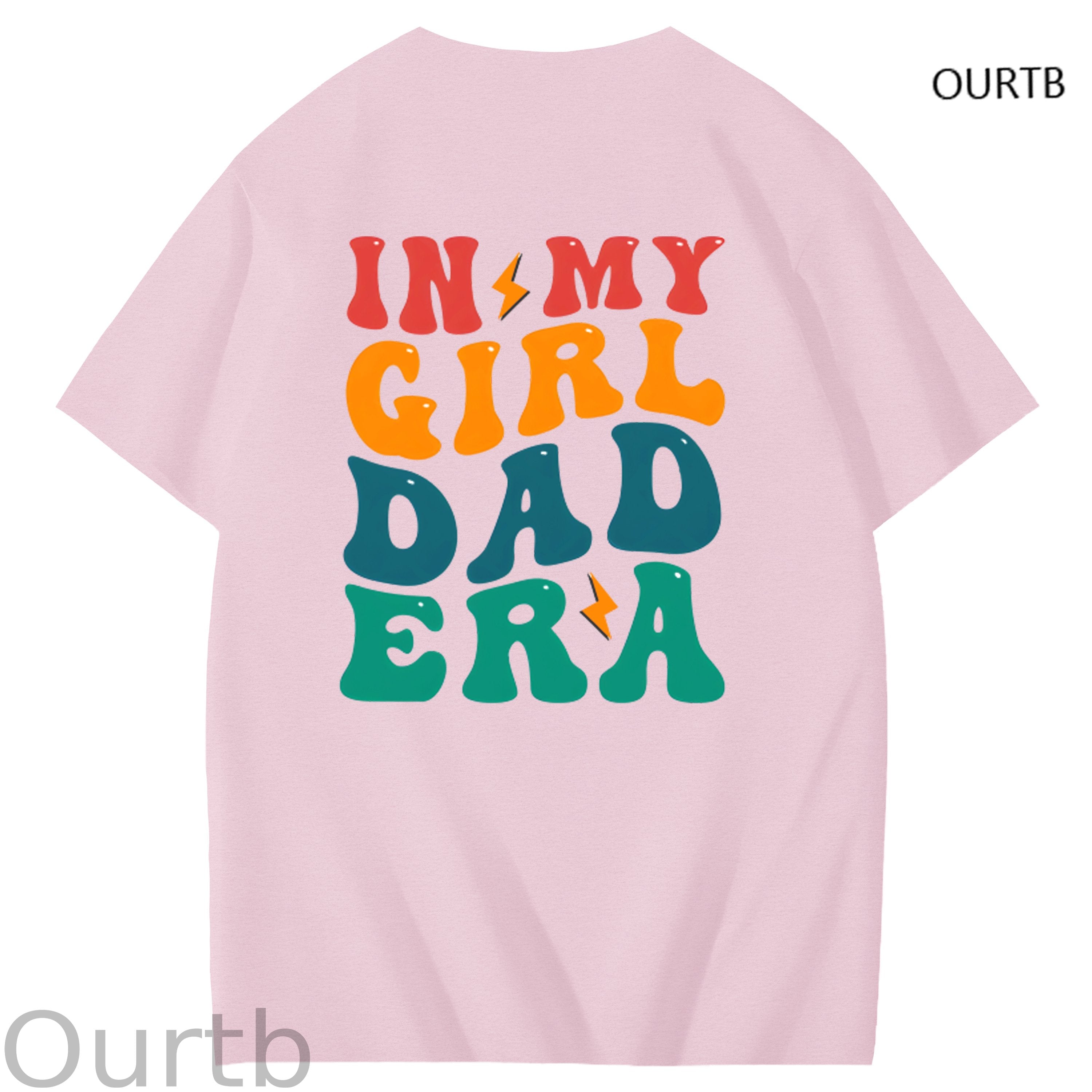 TS Fans In My Girl Dad Era Funny Art Pattern Print T-Shirt