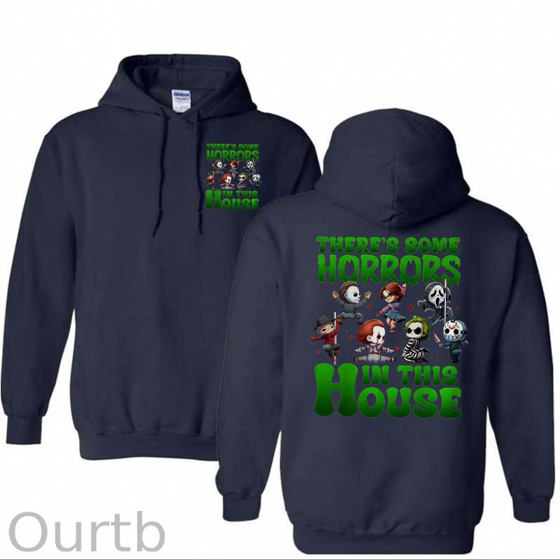 Halloween There Some Horrors In This House Pattern 100% 300g Cotton Classic Hoodie