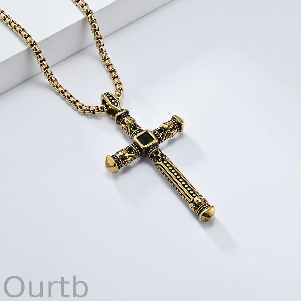 Retro Casual Personality Cross Necklace 48827160TO