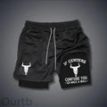 If Genders Confuse You Go Milk A Bull Print Shorts Pants