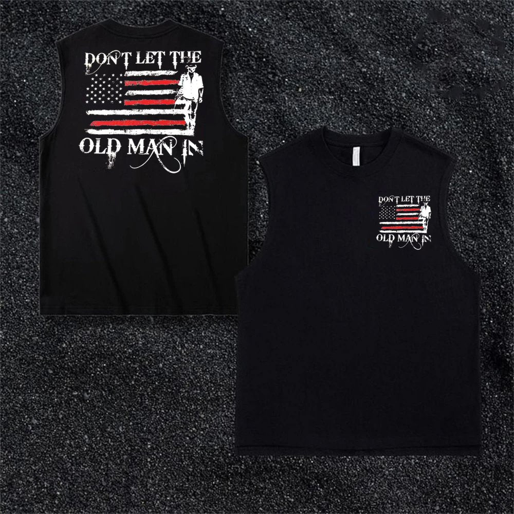 Don't Let The Old Man In  Pattern Print Vest