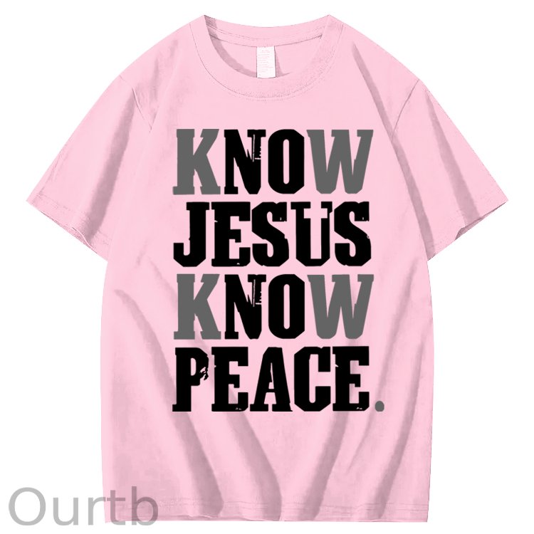 Know Jesus Know Peace 100% Cotton T-Shirt