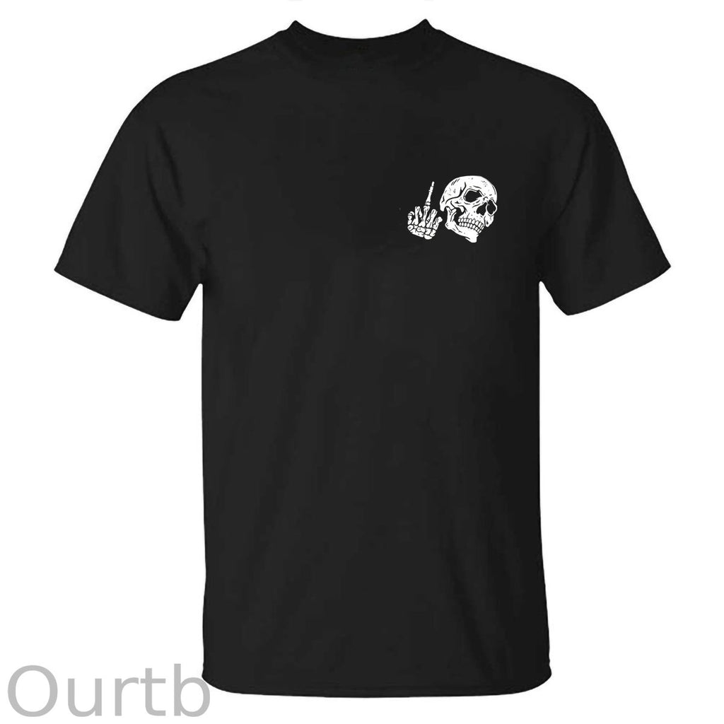 Fuck What They Think Skull Printed T-shirt