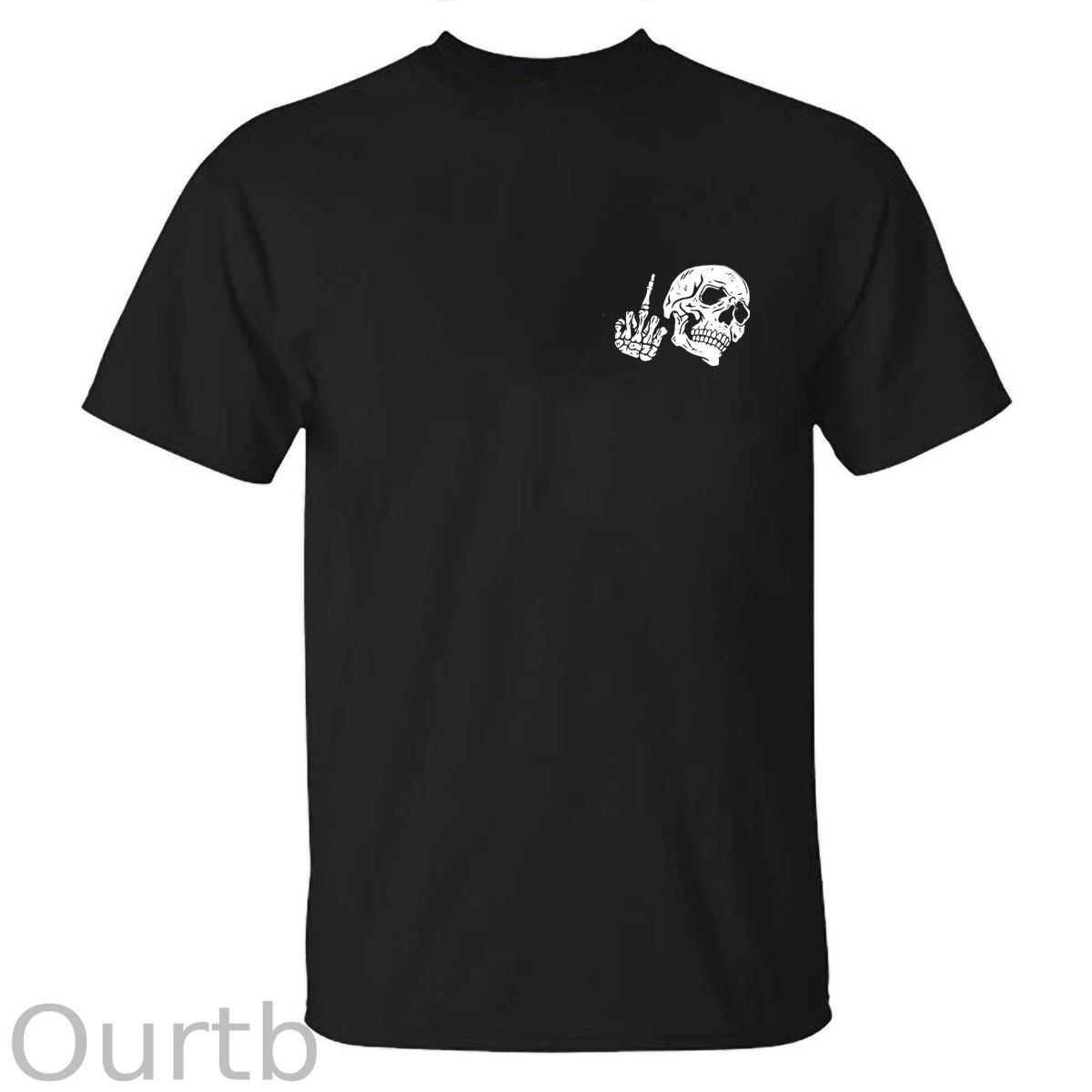 Fuck What They Think Skull Printed T-shirt