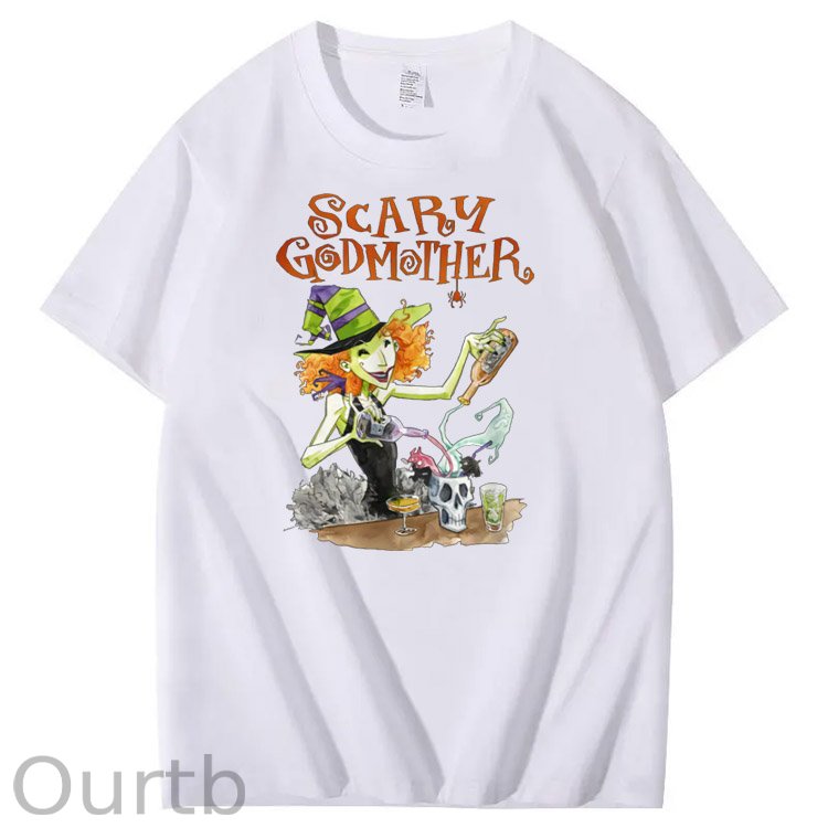 Halloween Godmother Pattern  Print 100%Cotton T-Shirt