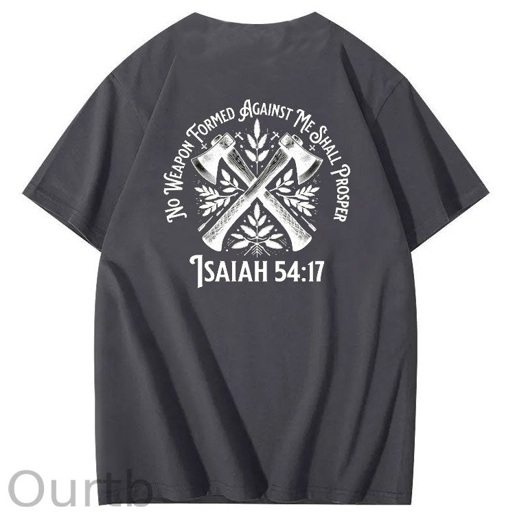 No Weapon Pattern Print Crew Neck T-Shirt