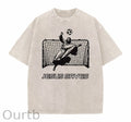 Jesus Saves Funny Easter Jesus Christ Washed And Distressed Craft Pint Pattern Crew Neck T-Shirt