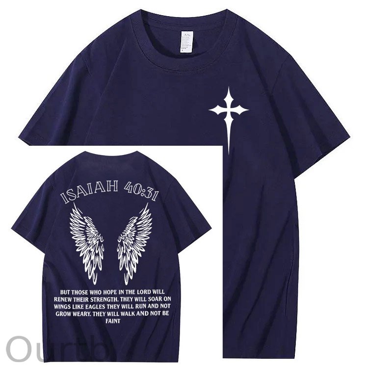 ISAIAH 40:31 Pattern 100&Cotton Print T-Shirt