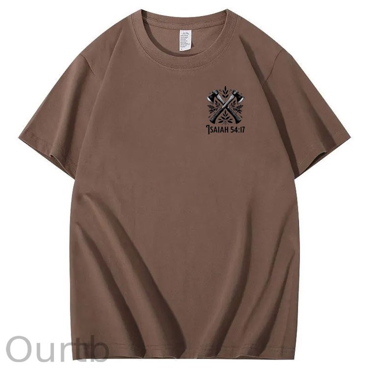 No Weapon Pattern Print Crew Neck T-Shirt