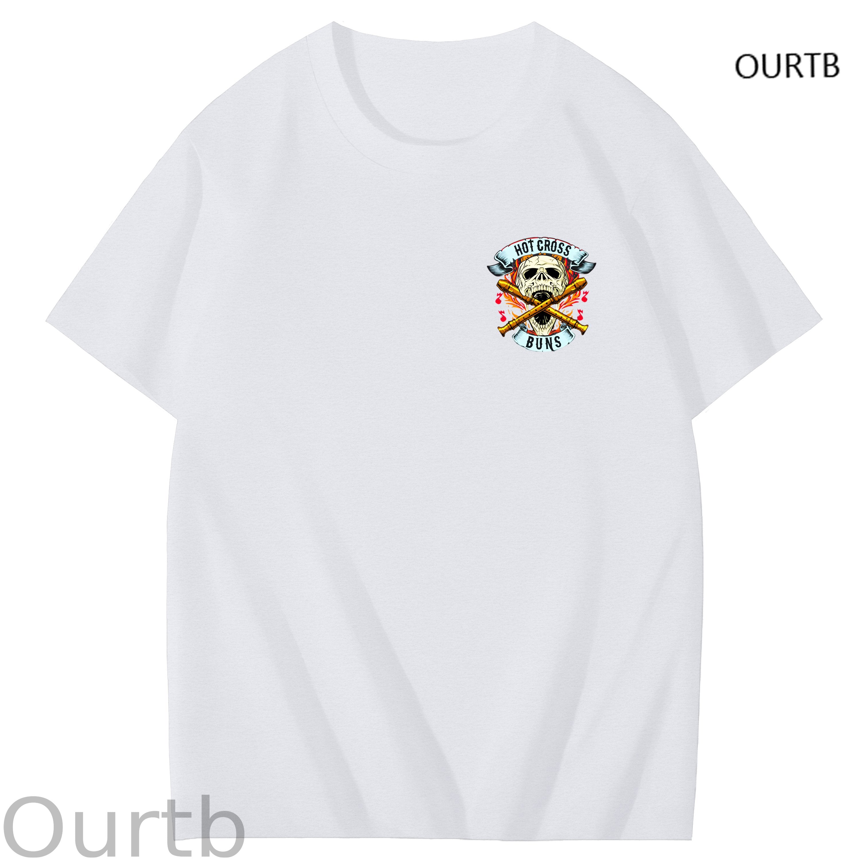 Hot Cross Buns Funny Adoult Art Pattern Print T-Shirt