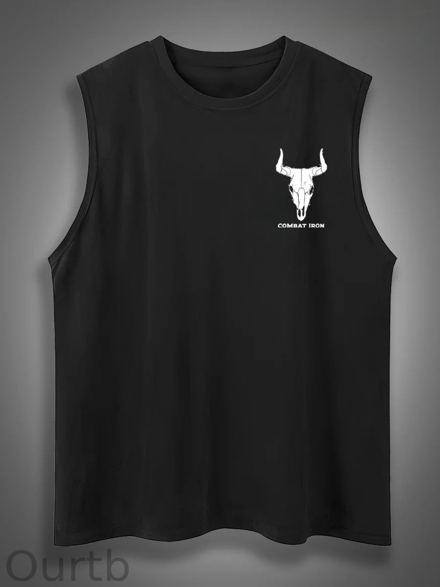 If Genders Confuse You Go Milk A Bull Print Cotton Sleeveless Tank Tops