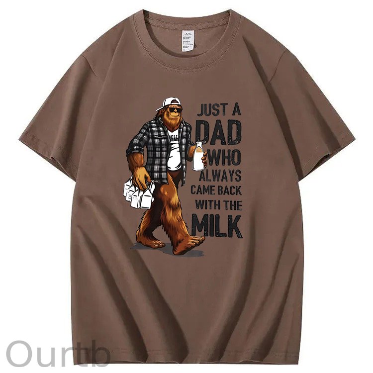 Just A Dad Who Always Came Back With The Milk T-Shirt