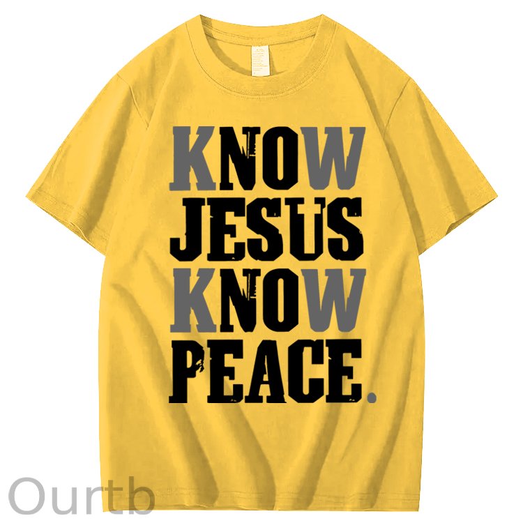 Know Jesus Know Peace 100% Cotton T-Shirt