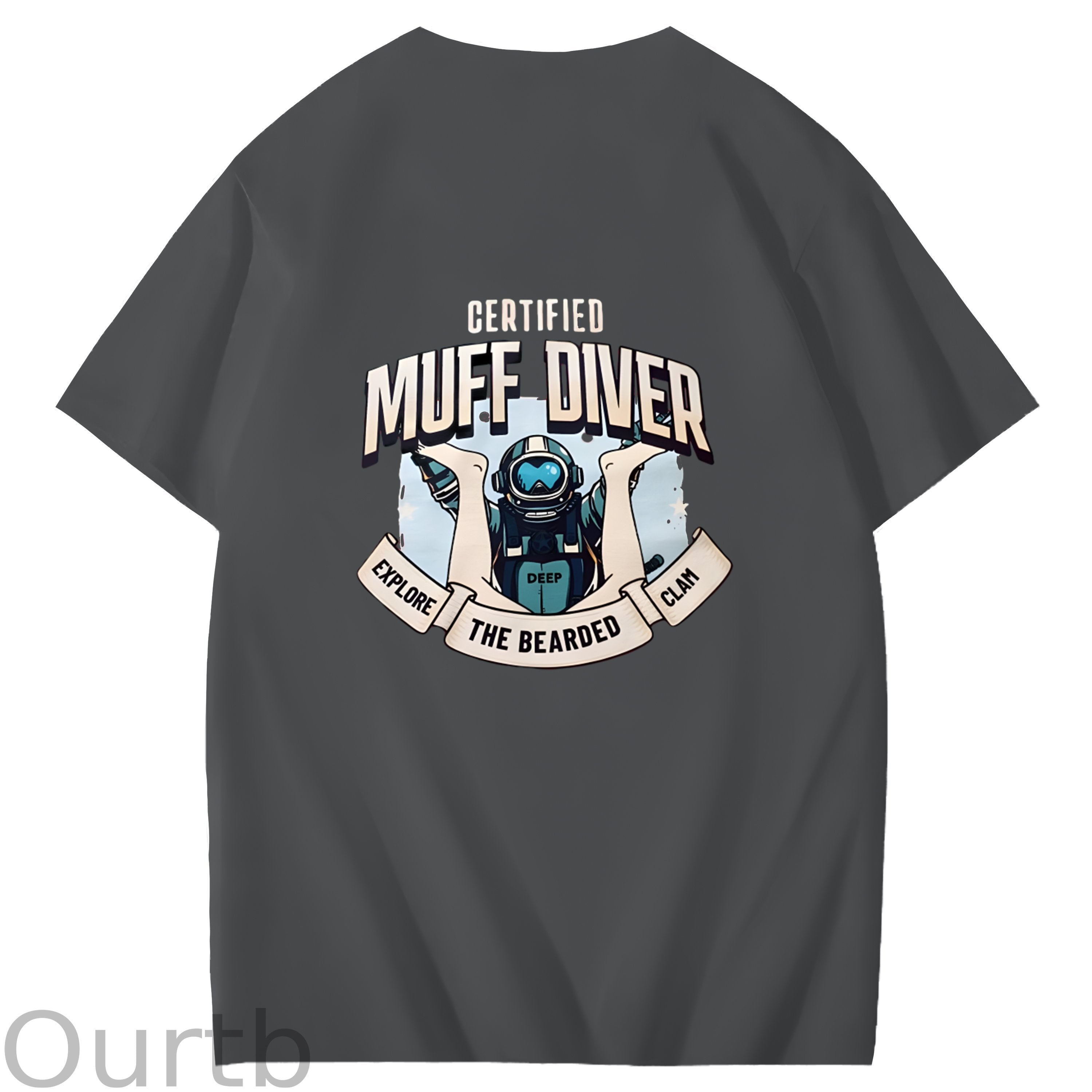 Certified Muff Diver Art Pattern Print T-Shirt