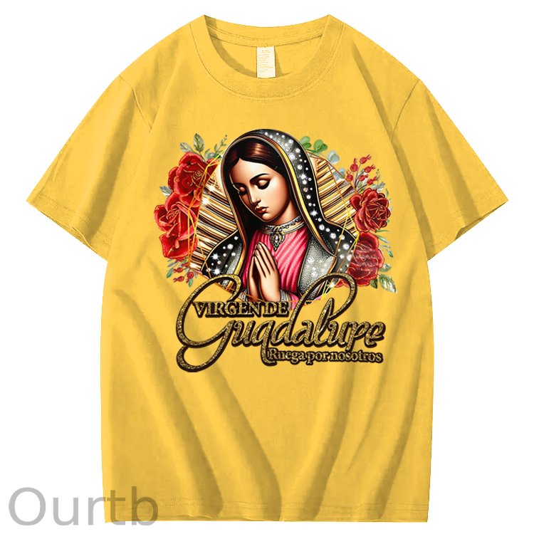 Virgen de Guadalupe Ruega Por Nosotros 100% Cotton T-Shirt