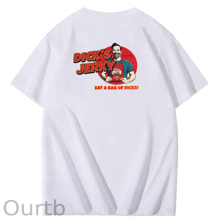 Dick’s Jerky Pattern Print Crew Neck T-Shirt