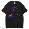 Oil Painting Jesus Pattern Print T-Shirt