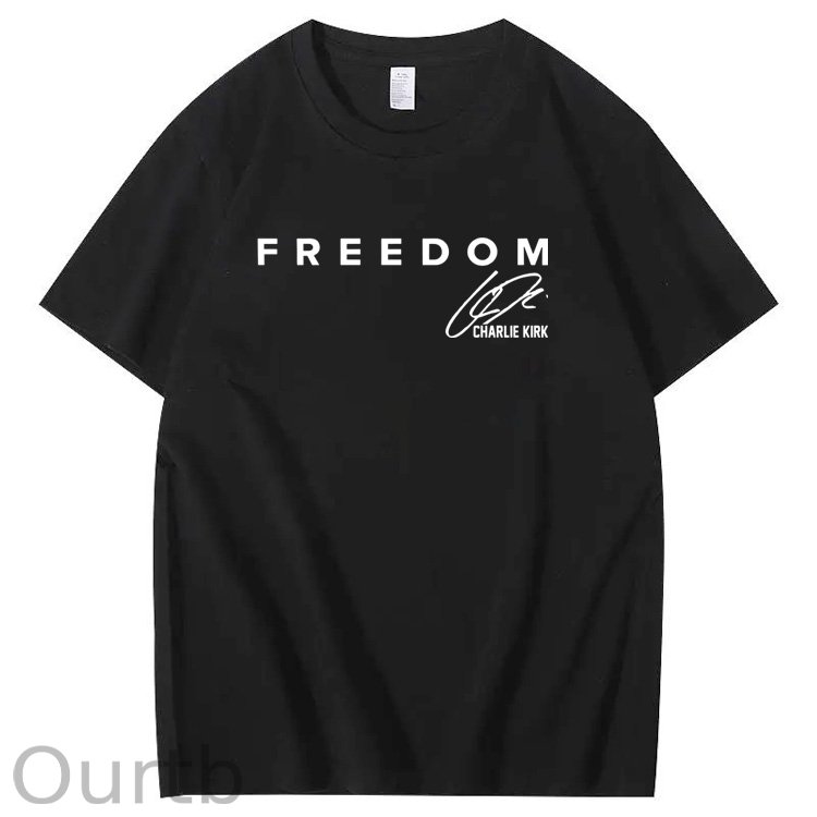 Freedom Pattern100% Cotton T-Shirt