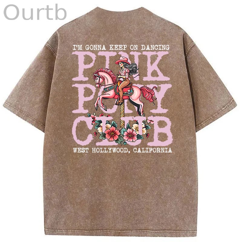 I'm Gonna Keep On Dacing Washed Cotton T-Shirt