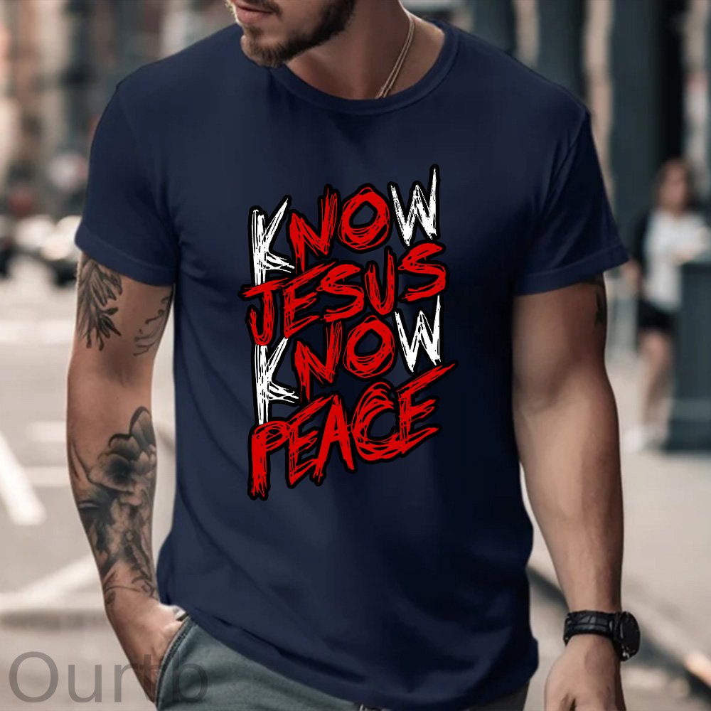 GEN X Know Jesus Know Peace Sweatshirt - Gift Christian Religious Catholic God Faith