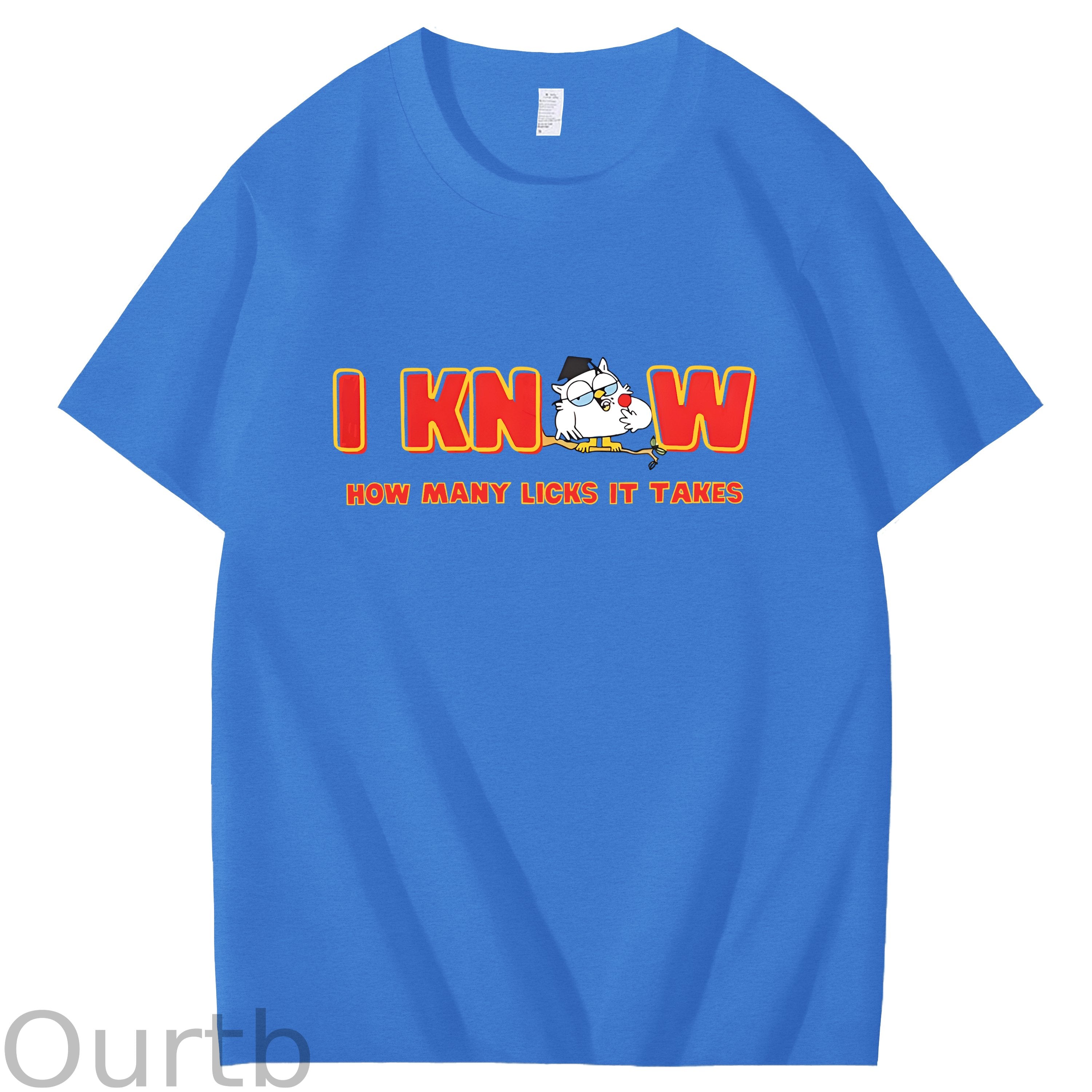 I Knew How Many Licks It Takes Art Pattern Print T-Shirt