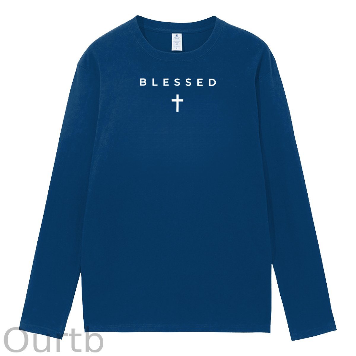 Cross Blessed 100% Cotton Long Sleeve T-Shirt
