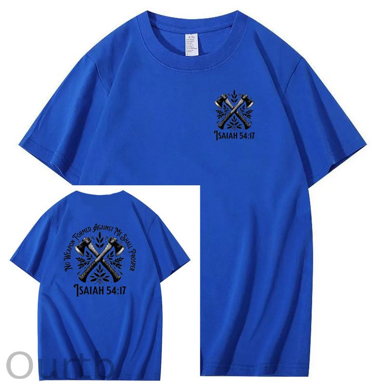 No Weapon Pattern Print Crew Neck T-Shirt